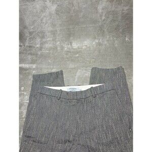 M.M Lafleur Ankle Straight Pants Women Size 8 Tweed Gray Brown Trousers Work